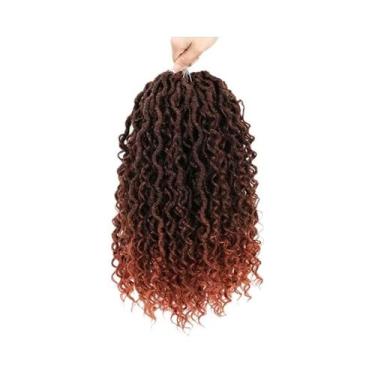 Imagem de Extensões De Cabelo Sintético De 14 Polegadas Com Tranças Falsas E Pon