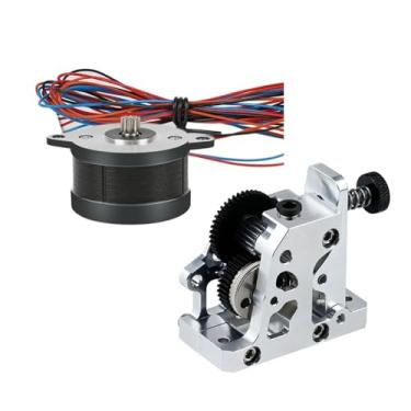 Imagem de Extrusora de engrenagem dupla - engrenagem de redução de aço duro com motor 36STH20, compatível com impressoras 3D CR10/CR10S/Ender3 V2/VORON(WHITE)