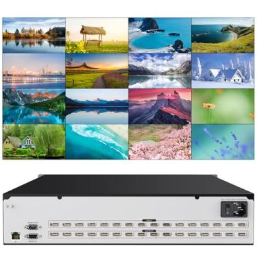 Imagem de ICUIXIAN Switch De Matriz Hdmi 4K 16X16 A 30 Hz Com Interface Web + Controle Porta Rs232 Lan, Suporte Para Montagem Em Rack, Edid, Hdcp, Dolby Digital, Transmissão Áudio Principal Dts-Hd (16 Entrada