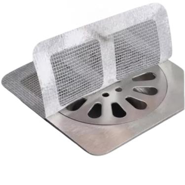 Imagem de KIT 5-20 Pçs Tela Protetor Ralos Adesivos Anti Inseto Descartáveisprotetor de ralo，protetor de ralo banheiro，tela para ralo，ralo，tampa ralo(10 unidades 10x10cm)
