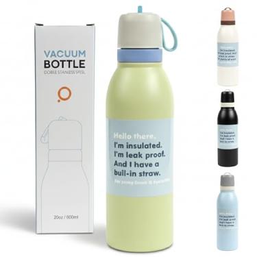 Imagem de Garrafa Térmica Inox 800ml / 550ml – Mantém Gelado 24h e Quente 12h, Aço Inox 304, Livre de BPA, Alta Performance para Academia, Trabalho e Viagem (Verde, 800ml)