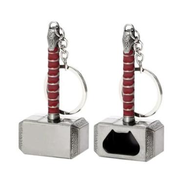 Imagem de Chaveiro De Metal Do Martelo Do Thor Da Marvel Avengers Unissex, Prese