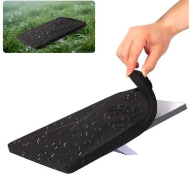 Imagem de Chelink Starlink Mini capa protetora, capa de silicone líquido para mini prato Starlink, à prova d'água, à prova de choque, design portátil protetor para acampamento ao ar livre e viagens (preto)