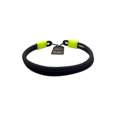 Imagem de Coleira De Corda Dupla Preta Com Verde 65cm Resistente Acqua Wave