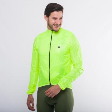Imagem de Jaqueta Corta Vento de Ciclismo Masculina Márcio May Pro Amarela Neon-Masculino