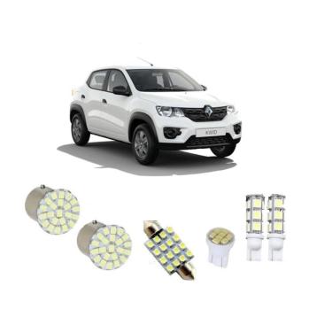 Imagem de Kit Led Renault Kwid Farol Teto Placa Ré Leds