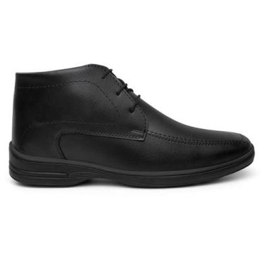 Imagem de Bota Botinha Social Masculina Sapato Casual Oxford De Amarrar Moda Est