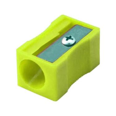 Imagem de Apontador simples retangular amarelo - Genérico