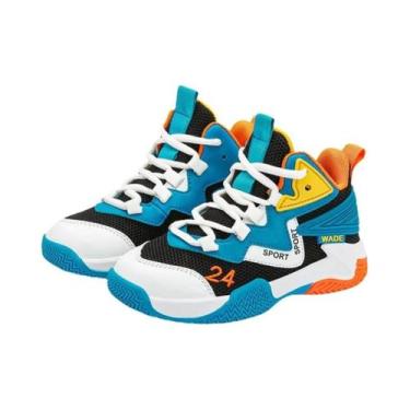Imagem de Tênis De Basquete Infantil Para Meninos E Meninas, Respirável, Antider