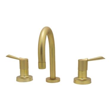 Imagem de Torneira Pia Misturador Banheiro Mesa Dourado Fosco Luxo 1/4