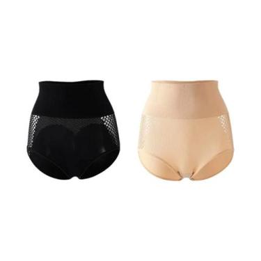 Imagem de Calcinha Modeladora De Cintura Alta Com Controle Abdominal Vazado Para