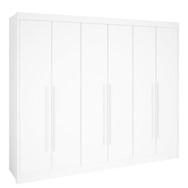 Imagem de Guarda Roupa Casal 6 Portas 7 Gav New Athos-branco - D`doro
