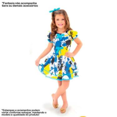Imagem de Vestido Festa Junina Infantil de Luxo Para Quadrilha Escola - Fantasia