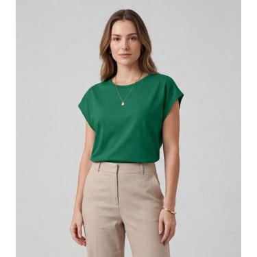 Imagem de Blusa Feminina Infinita Cor Verde, M, Verde