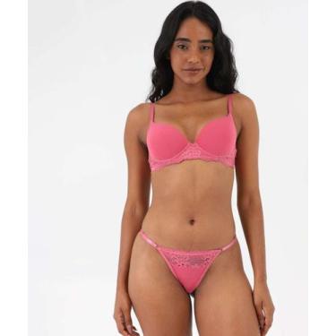 Imagem de Calcinha String Textura Renda Marisa Rosa-54028, Rosa, G