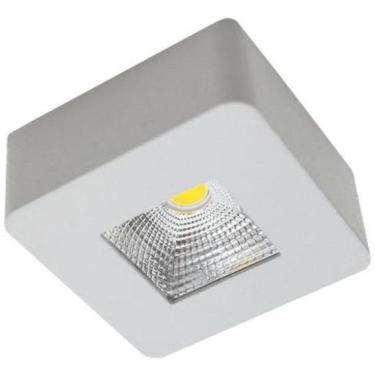 Imagem de Spot Sobrepor Plafon Quadrado 4000K 5W Bivolt Branco