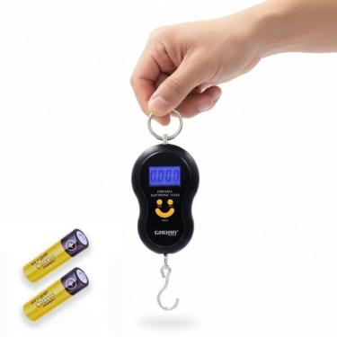 Imagem de Balança Pendulo Portátil Digital Precisão Mão Até 50kg + 2 Pilhas