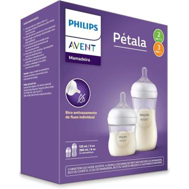 Imagem de Kit 2 Mamadeiras Pétala 125ml e 260ml Scd838/26 Avent