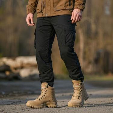 Imagem de Bota Militar Masculina Cano Medio Coturno Adventure Tático, Areia