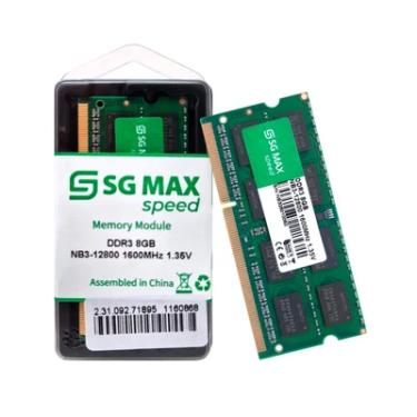 Imagem de Memoria Notebook   8GB Ddr3l 1600 Cl 11 1.35v Soddim Sgm8gl1600cl11nb Sgmax