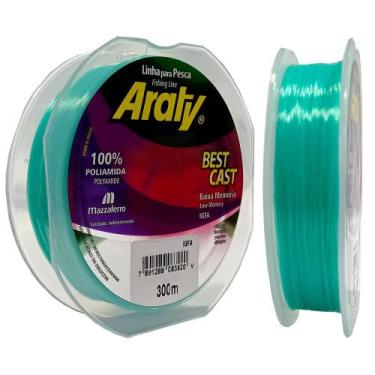 Imagem de Linha de Pesca ARATY BEST CAST - 300M - Mazzaferro, 0,40mm, Verde