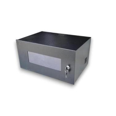 Imagem de Rack padrao 19'' 05u x 350mm visor acril - MAX ELETRON