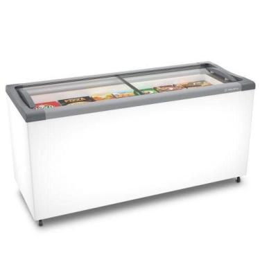 Imagem de Freezer Horizontal 404L Tampa Vidro Metalfrio 220V, 220V