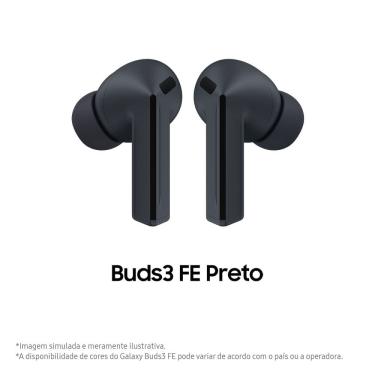 Imagem de Samsung Galaxy Buds3 FE, Fone de Ouvido sem Fio, Cancelamento Ativo de Ruído, Galaxy AI Preto