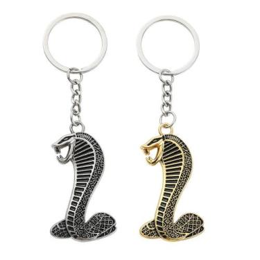 Imagem de Chaveiro Cobra Snake Metal Vintage Alloy, 5 cm, 20 g x 2, pacote - Yiw