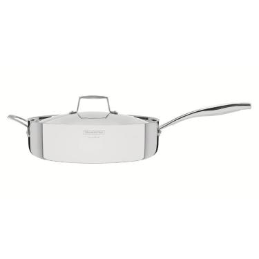 Imagem de Frigideira Tramontina Grano Aço Inox com Tampa 30 cm 5,6 L