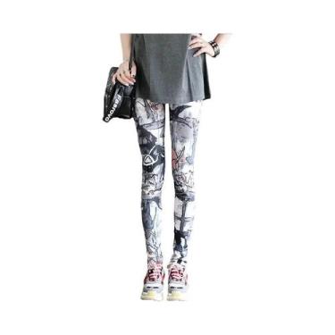 Imagem de Leggings Coloridas Da Moda Para Mulheres, Calças Casuais Aquecedoras D