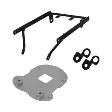 Imagem de Base Suporte De Bau Moto Pro Tork Nxr Bros 150 2013 à 2015, PRETO, NXR