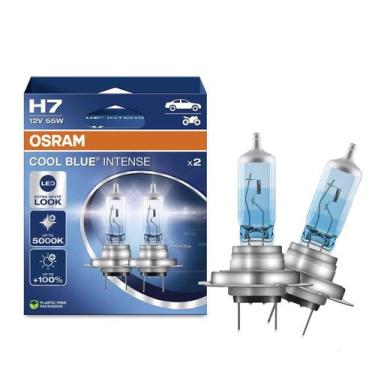 Imagem de Lâmpada Automotiva h7 Osram Cool Blue Intense 12V 55W Luz Branca Efeit