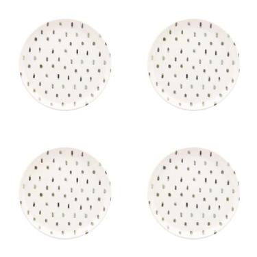 Imagem de Conjunto Com 4 Pratos De Sobremesa 20Cm Flat Samambaia Oxford