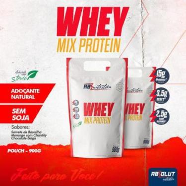Imagem de Whey Mix Protein - 900g - Absolut Nutrition, sorvete de baunilha