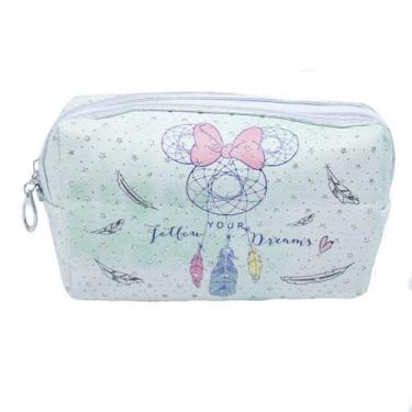 Imagem de Necessaire verde minnie mandala 11x18cm - disney
