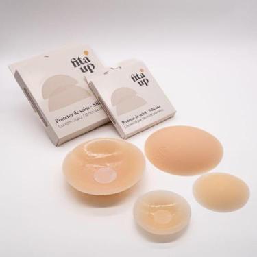 Imagem de Protetor Silicone UltraFino Mamilos 12 Cm Original Fita UP, Creme
