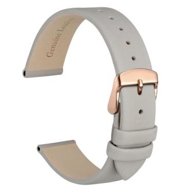 Imagem de Pulseira de relógio WOCCI Elegant Genuine Leather 22 mm de largura da 
