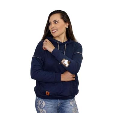Imagem de Moletom Feminino Azul Marinho - Rancho Nhazinha, G