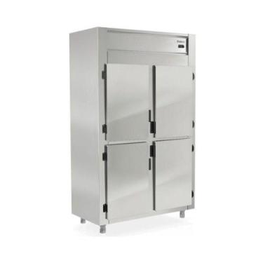Imagem de Geladeira Refrigerador Comercial 4 Portas Inox 1044L GREP-4P Gelopar, 