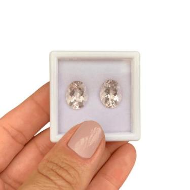Imagem de Morganita Oval Par 9,40ct - SP GEMAS