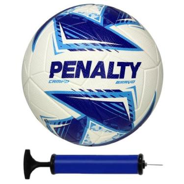 Imagem de Bola Campo de Futebol Penalty Bravo Oficial Original + Bomba de Ar, Br