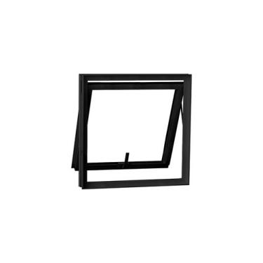 Imagem de Janela Vitro Maxim Ar 60x60cm Alumínio Black Modular Preto - CRV