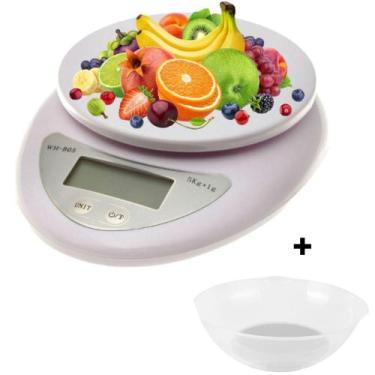 Imagem de Balança Digital Cozinha 10kg C/ Vasilha 1lt Dieta e Nutrição - BELAKAS