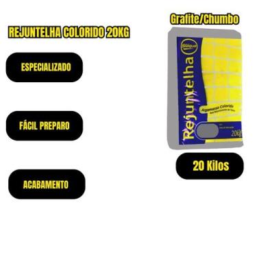 Imagem de Argamassa Assenta Cumeeiras Telhas 20kg Grafite Chumbo - SILAQUA