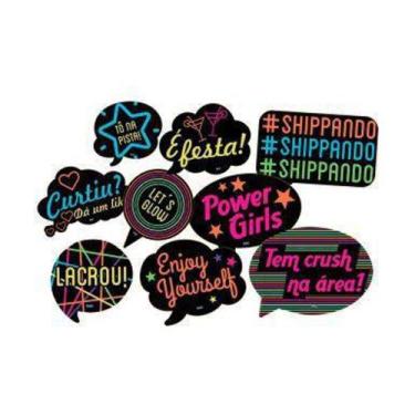 Imagem de Kit Placas Festa Neon Festcolor