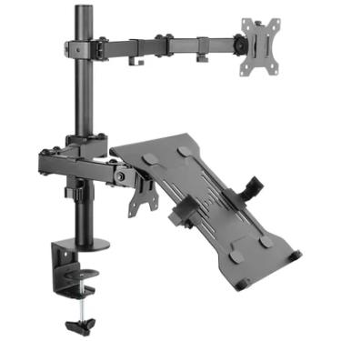 Imagem de Suporte para Monitor e Notebook PCYES Com Articulação Dupla, Plmsmn1a