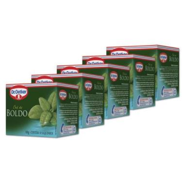 Imagem de Chá de Boldo Dr. Oetker Kit 5 Caixas 10g - 50 Saquinhos