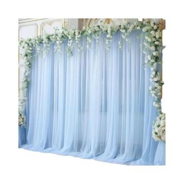Imagem de Cortinas De Tule Transparente Para Teto, Decoração De Arco De Casament