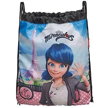 Imagem de Mochila Bolsa Saco Miraculous Ladybug Voyage Pacific Cor: Azul